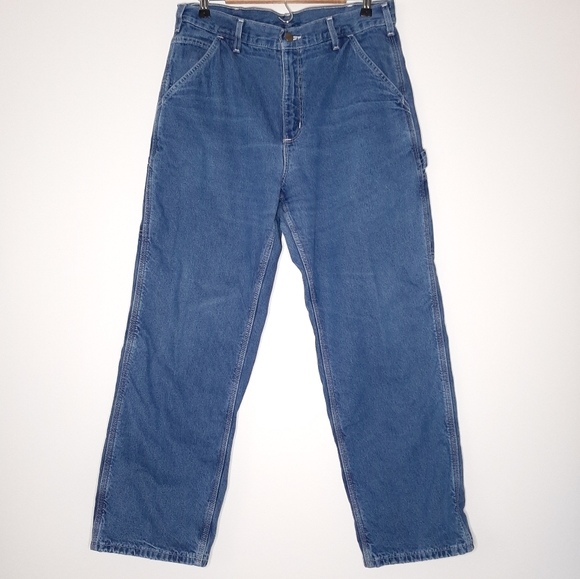 Carhartt Other - Carhartt Flannel Lined Carpenter Jeans Size 33x30
